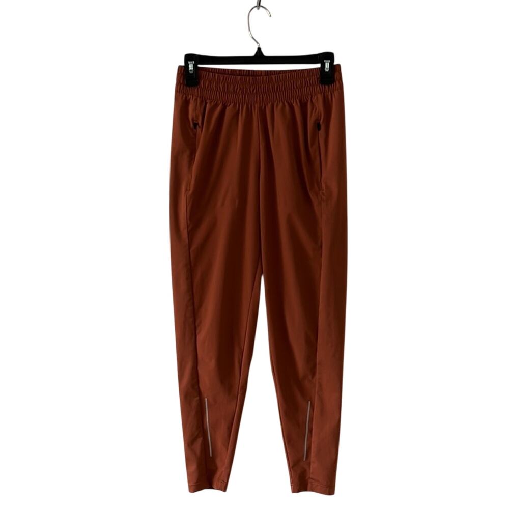 Nike Rust Brown Joggers with Elastic Waistband and Tapered Leg Women’s Size Sm